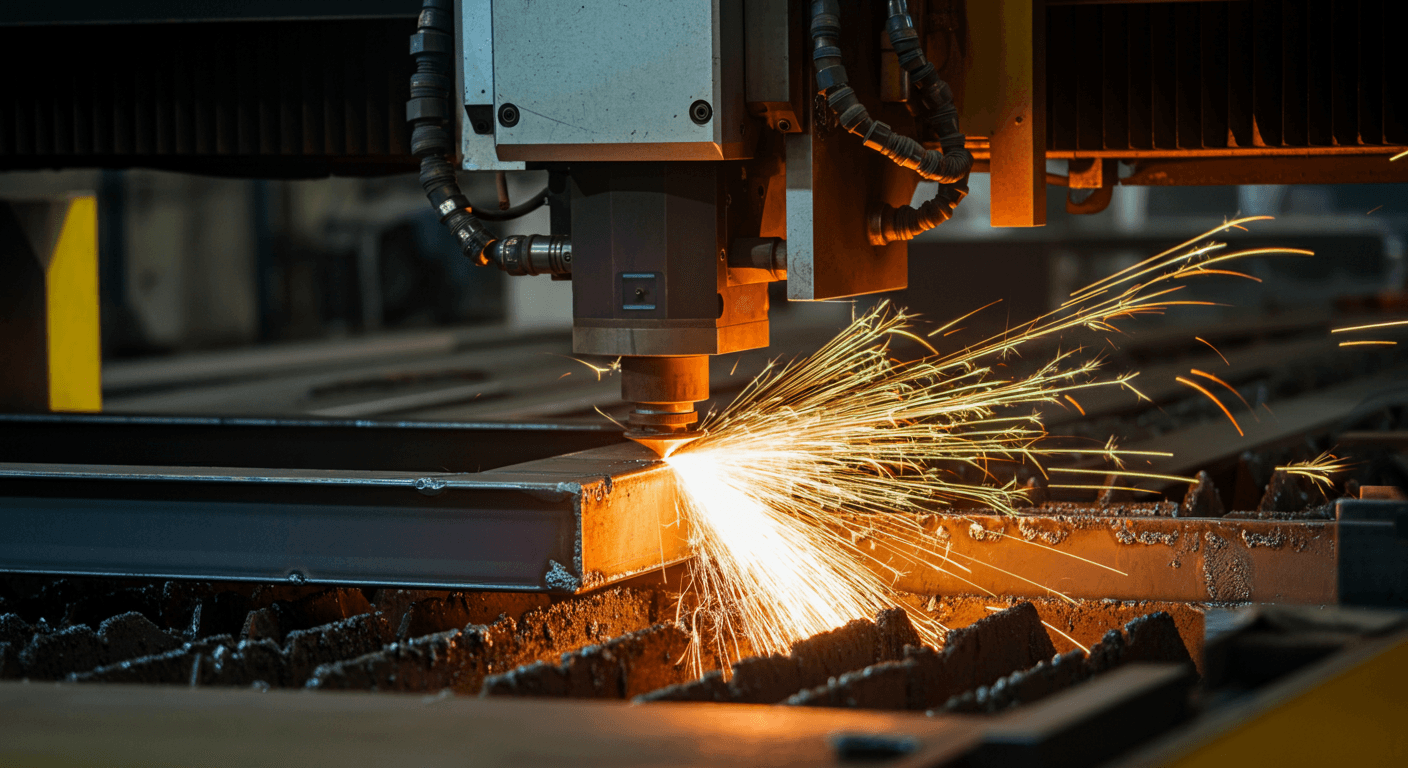 Profil demir çeşitleri içinde IPE profilin lazer kesim hizmeti — Centilmen Metal Tarsus