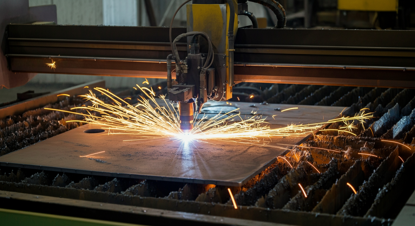 Lazer Kesim mi Plazma Kesim mi? Sac ve Profil için Hangi Yöntem Seçilmeli? - Centilmen Metal plazma kesim kalın sac CNC Centilmen Metal Tarsus